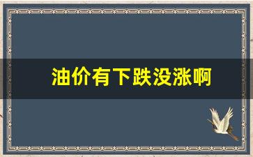 油价有下跌没涨啊-油价下跌了吗?