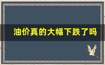 油价回跌吗-油价真的大幅下跌了吗