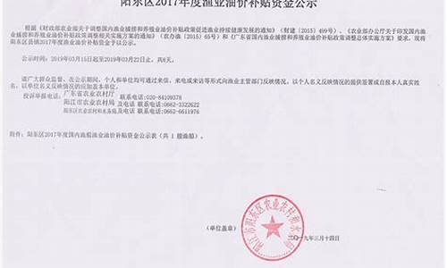 油价补贴公示范文_油价补贴查询