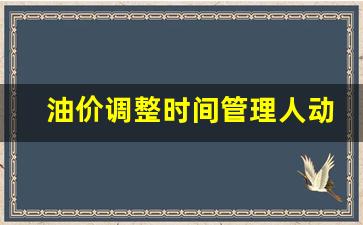 油价调控时间-油价调整时间管理人动漫