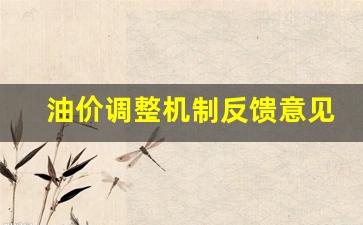 油价调整机制反馈意见书-油价调整机制反馈意见