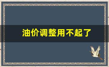 油价再次调价-油价调整用不起了