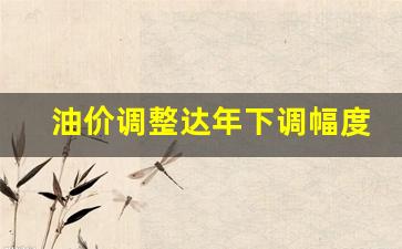油价调整达年下调幅度-油价调整迎来年内