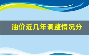 这几年油价变化-油价近几年调整情况分析