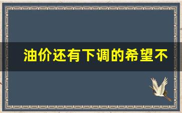 油价还有下调的希望不_油价还会继续上调