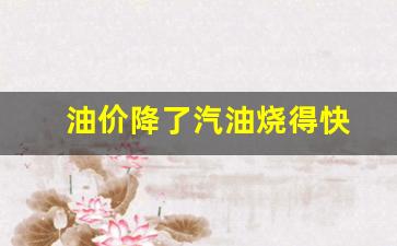 油价降价了-油价降了汽油烧得快