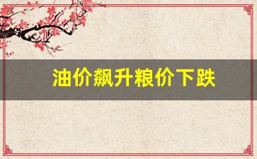 油价飙升粮价下跌-粮食油价
