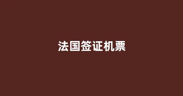 法国商务签证新变化与办理秘籍