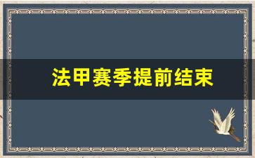 法甲赛季提前结束-法甲休赛期