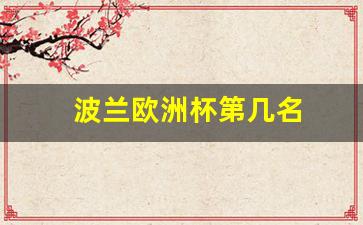 波兰欧洲杯第几名-波兰欧洲杯排名第几