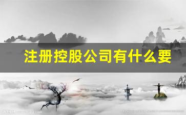 注册控股公司有什么要求(控股公司注册大全)_https://www.jnskb.com_效果图_第1张