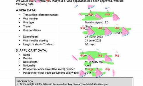 泰国签证信息