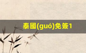 泰國(guó)免簽180天怎么計(jì)算(泰國(guó)免簽2019延長(zhǎng)到10月)