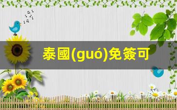 泰國(guó)免簽可以直接入境嗎(泰國(guó)免簽可以直接入境嗎)