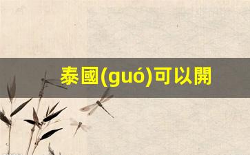 泰國(guó)可以開(kāi)戶香港銀行卡(泰國(guó)銀行卡可以在中國(guó)銀行取錢嗎)