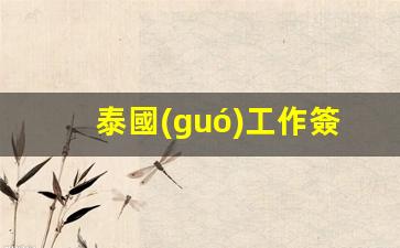 泰國(guó)工作簽多久能辦下來(lái)(泰國(guó)工作簽多久能辦下來(lái)手續(xù))