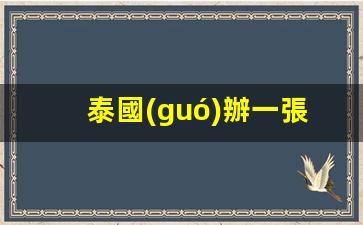 泰國(guó)辦一張銀行卡(泰國(guó)銀行卡長(zhǎng)什么樣)