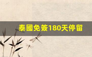 泰國免簽180天停留90天(泰國免簽最多可以停留多久)