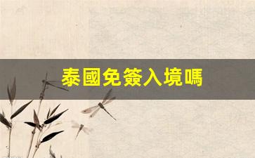泰國免簽入境嗎(泰國免簽最新政策)