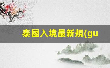 泰國入境最新規(guī)定(泰國入境最新規(guī)定2024)