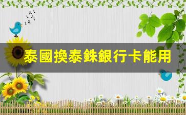 泰國換泰銖銀行卡能用嗎(在泰國銀行可以換人民幣嗎)