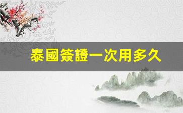 泰國簽證一次用多久(泰國簽證辦理流程和費(fèi)用)