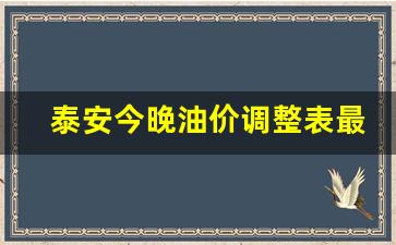 泰安今晚油价调整表最新图片-泰安今晚油价调整表最新
