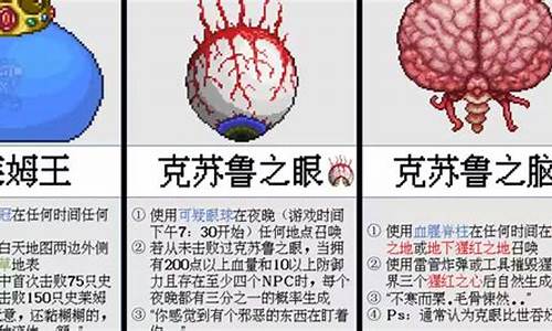 泰拉瑞亚boss顺序图片_泰拉瑞亚boo