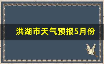 洪湖市天气预报5月份下雨情况表_洪湖这几天的天气情况