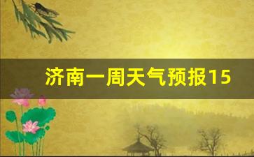 济南天气预报一周查询一周_济南一周天气预报15天查询结果是什么级别