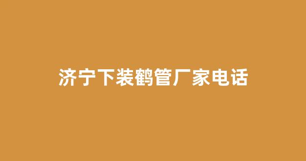 济宁下装鹤管厂家电话(济宁金鹤安装有限公司)(1)