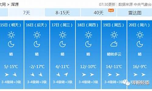 浑源天气预报_浑源天气预报7天一周查询结果