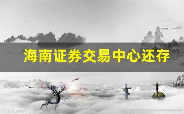 海南证券交易中心还存在吗(海南证券交易所概念股)_https://www.hhem8.com_上交所_第1张