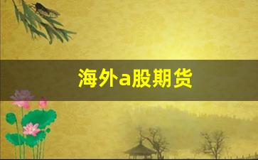 海外a股期货(海外期货交易规则)_https://www.xzdzcjx.com_深交所_第1张