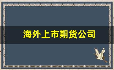 海外上市期货公司(公司在海外上市条件)_https://www.qldgs.com_内盘期货_第1张