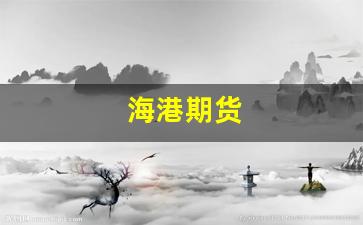 海港期货(港口期货交易流程)_https://www.taocizhiliang.com_效果图_第1张