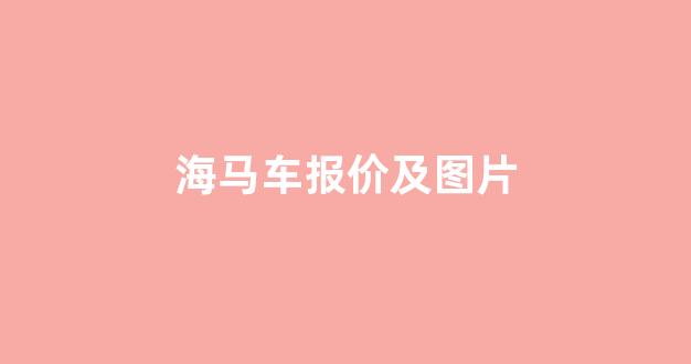 海马车报价及图片(海马车标志图片)_https://www.syklpowerbike.com_上交所_第1张