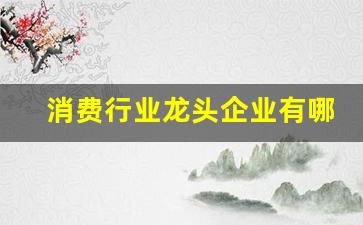 消费行业龙头企业有哪些(消费类龙头企业)_https://www.shshucaipeisong.com_上交所_第1张