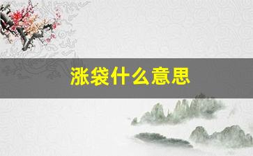 涨袋什么意思(什么算涨袋)_https://www.taocizhiliang.com_效果图_第1张