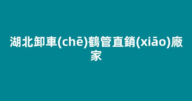 湖北卸車(chē)鶴管直銷(xiāo)廠家(裝卸車(chē)鶴管)(1)