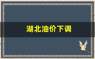 2021湖北油价-湖北油价下调