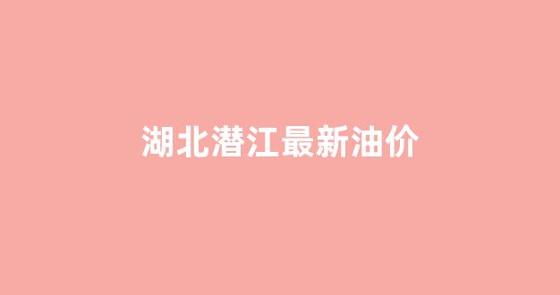 湖北潜江最新油价_湖北油价今日