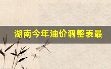2020湖南油价调价表-湖南今年油价调整表最新