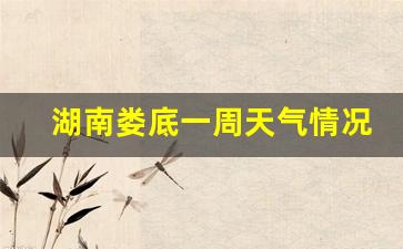 湖南娄底一周天气情况_湖南娄底天气查询