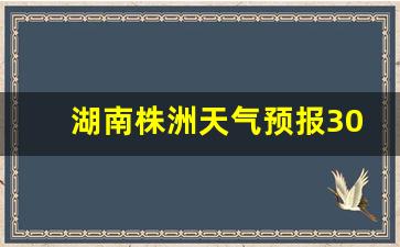 湖南株洲天气预报30天_湖南株洲天气预报30天查询