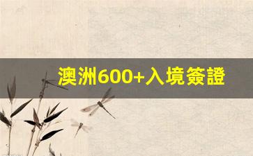 澳洲600+入境簽證(澳洲留學簽證入境)