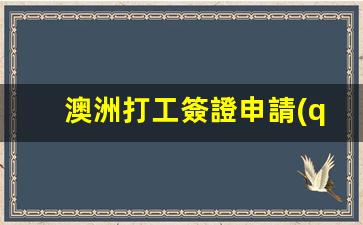 澳洲打工簽證申請(qǐng)條件是什么(澳洲打工簽證申請(qǐng)條件)