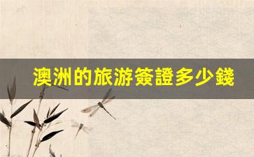 澳洲的旅游簽證多少錢(澳洲旅游簽證需要什么材料和條件)