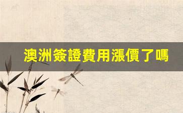 最新揭秘，澳洲簽證費用漲跌情況及官方申請攻略一覽