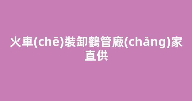 火車(chē)裝卸鶴管廠(chǎng)家直供(火車(chē)輕油裝卸鶴管)(1)